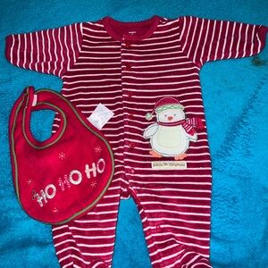 CARTERS 1ST CHRISTMAS INFANT BOYS. SIZE NB